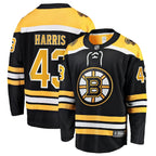 Jordan Harris Boston Bruins  Home Breakaway Jersey - Black