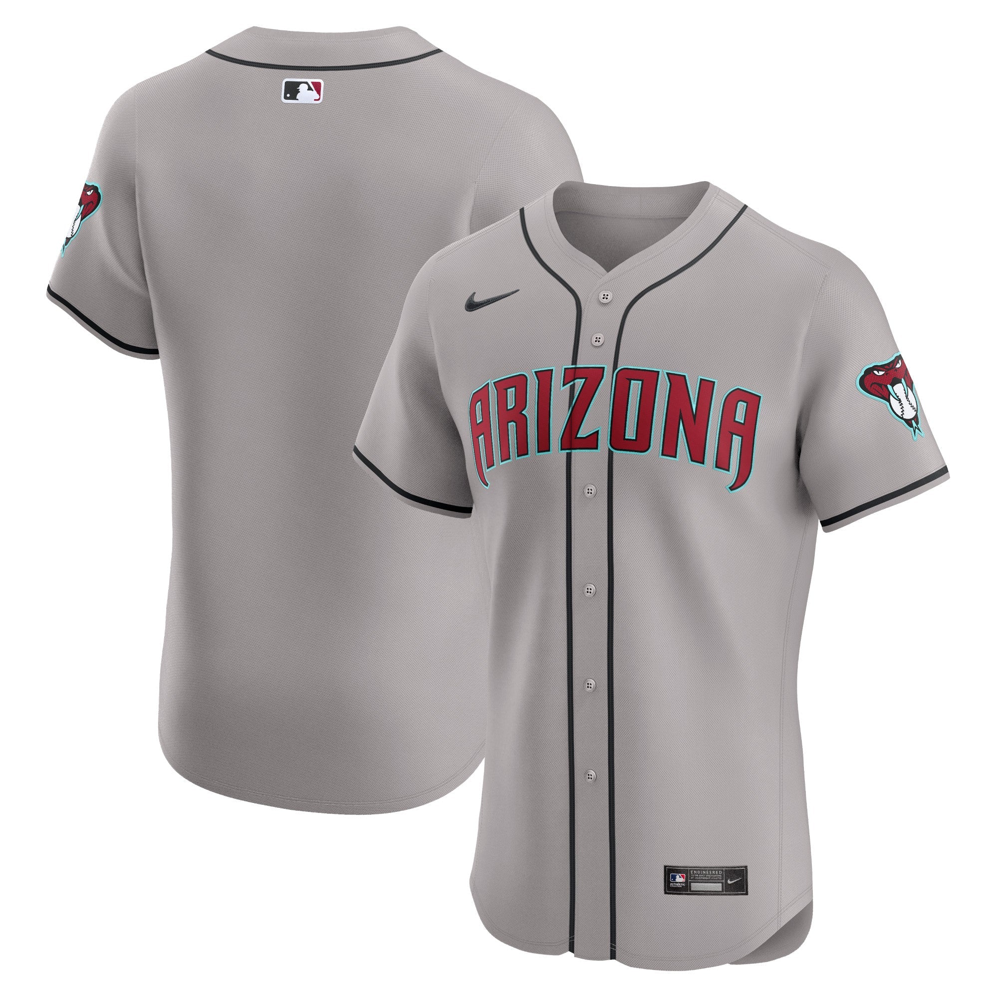 Arizona Diamondbacks Nike Vapor Premier Elite Patch Jersey - Red/Cream/Gray