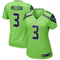 Russell Wilson Seattle Seahawks Nike Women's Alternate Game Jersey - Neon Green/Navy
