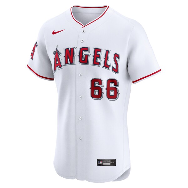Luis Garcia Los Angeles Angels Nike Home Elite Player Jersey - White