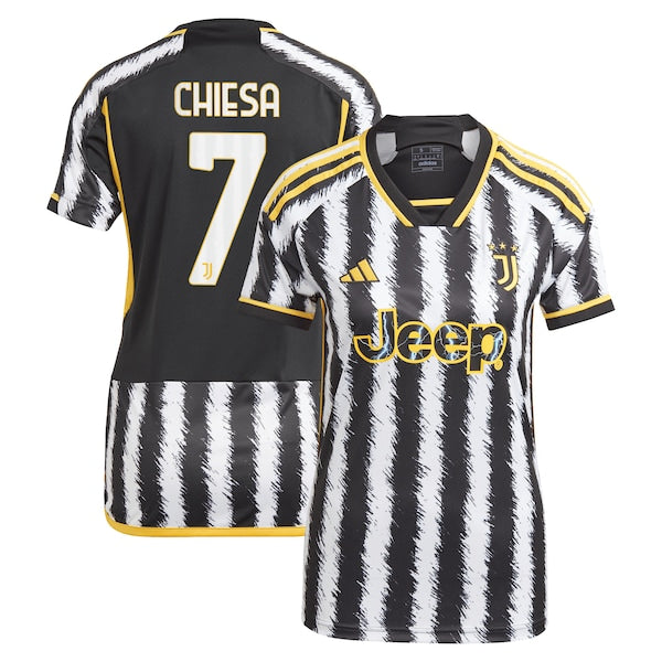 Federico Chiesa Juventus adidas Women's 2023/24 Home Replica Player Jersey - Black