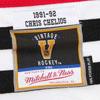 Chris Chelios Chicago Blackhawks 1991-92 Power Play Jersey - Red