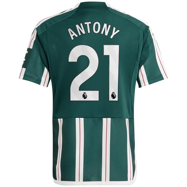 Antony Manchester United adidas Youth 2023/24 Away Replica Player Jersey - Green