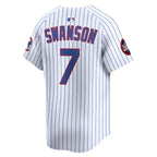 Dansby Swanson Chicago Cubs Nike 2025 MLB World Tour: Tokyo Series Home Limited Player Jersey - White