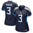Johnny Hekker Tennessee Titans Nike Women's Team Game Jersey -  Navy