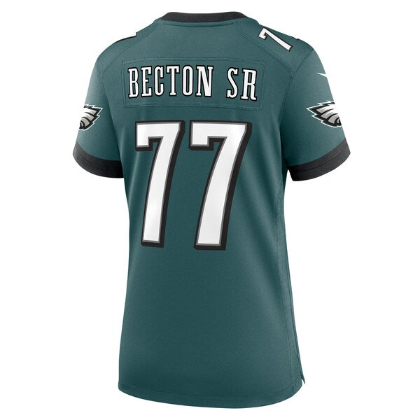 Mekhi Becton Sr. Philadelphia Eagles Nike Women's Game Jersey - Midnight Green