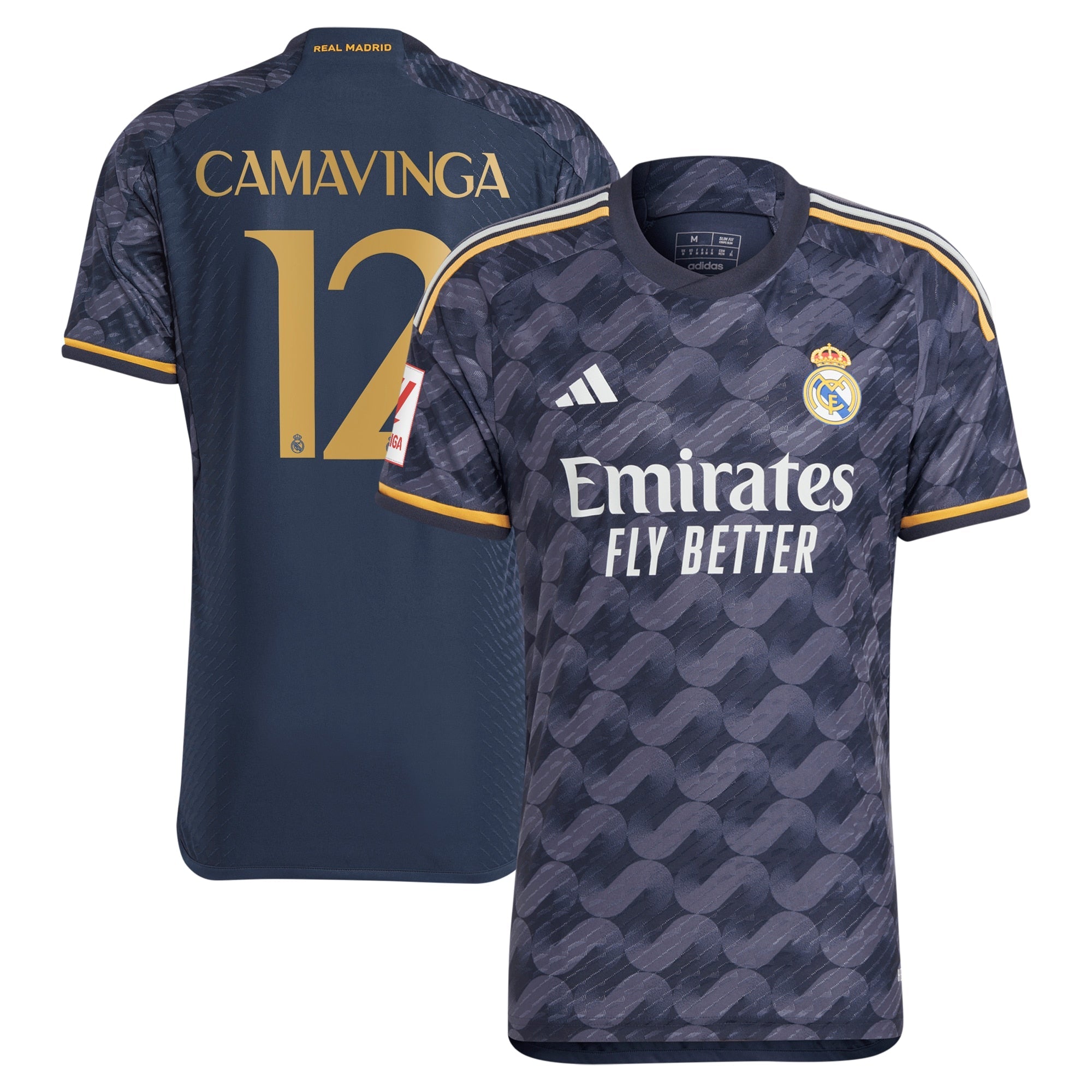 Eduardo Camavinga Los Merengues adidas 2023/24 Home Authentic Jersey - White/Navy