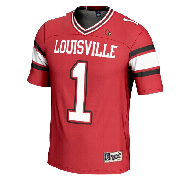 #1 Louisville Cardinals GameDay Greats Youth Football Jersey - Red/White/Black