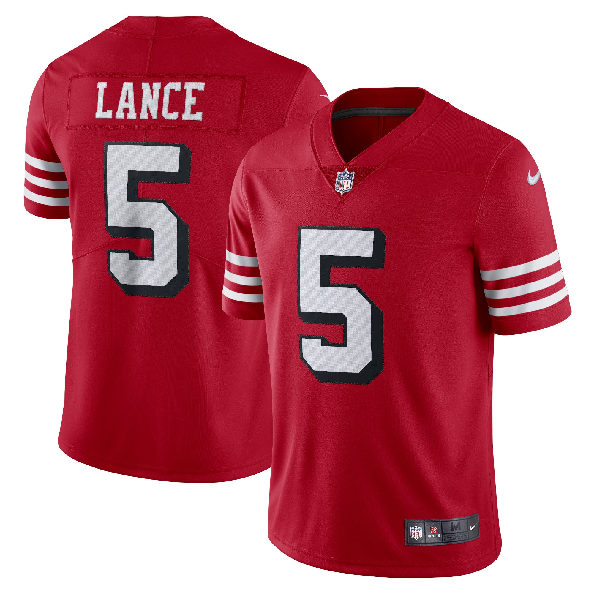 Trey Lance San Francisco 49ers Nike Vapor Limited Jersey - Scarlet/Red/White