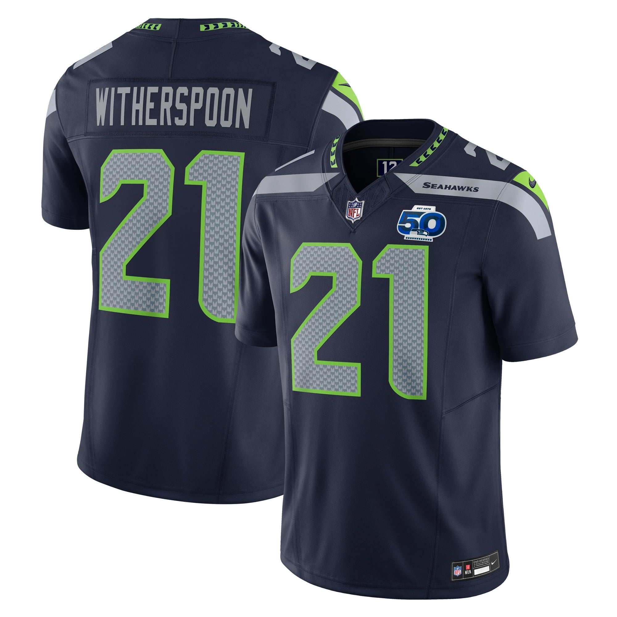 Devon Witherspoon Seattle Seahawks Nike 50th Season Vapor F.U.S.E. Limited Jersey - Royal/College Navy