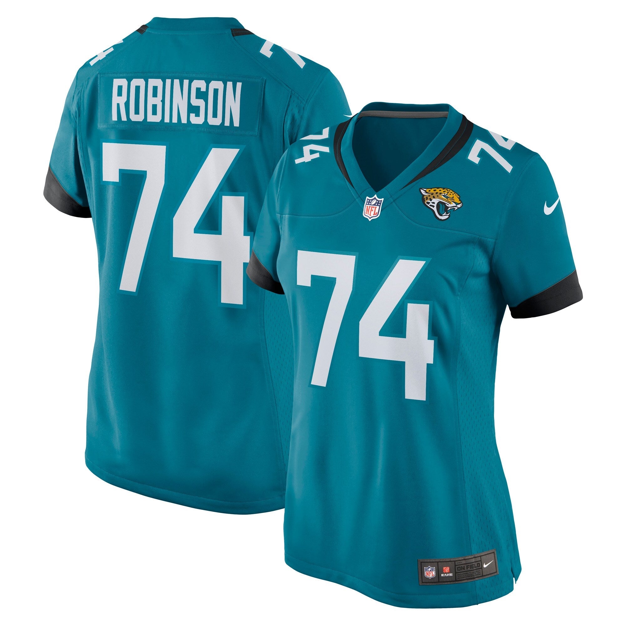 Cam Robinson Jacksonville Jaguars Nike Women's Game Jersey - Black/Teal