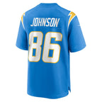 Cornelius Johnson Los Angeles Chargers Nike Team Game Jersey -  Powder Blue