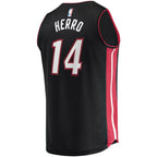Tyler Herro Miami Heat  Fast Break Replica Jersey - Icon Edition - Black