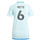Samuel Piette CF Montreal adidas Women's 2024 La Main Replica Player Jersey – Light Blue
