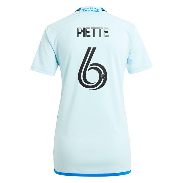 Samuel Piette CF Montreal adidas Women's 2024 La Main Replica Player Jersey – Light Blue