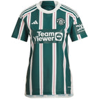Kobbie Mainoo Manchester United adidas Women's 2023/24 Away Replica Player Jersey - Green/Red