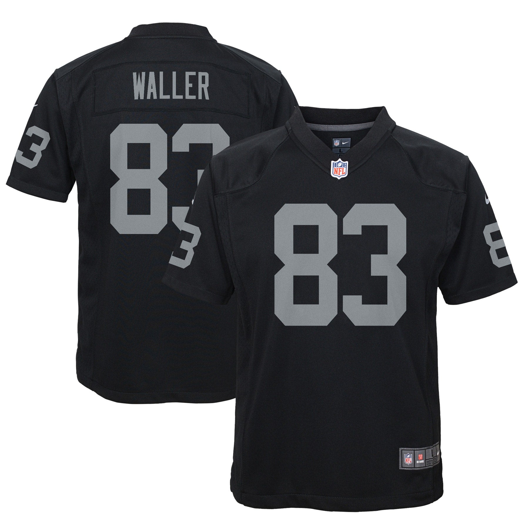 Darren Waller Las Vegas Raiders Nike Youth Game Jersey - White/Black