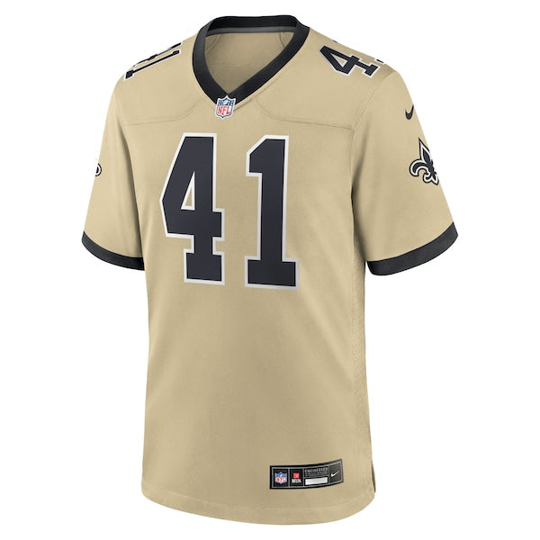 Alvin Kamara New Orleans Saints Nike Youth Gameday Golds Alternate Game Player Jersey - Gold/Black/White