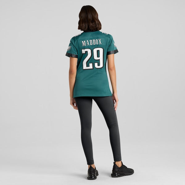 Avonte Maddox Philadelphia Eagles Nike Women's Team Game Jersey - Midnight Green