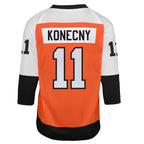 Travis Konecny Philadelphia Flyers Youth Home Replica Player Jersey - Burnt Orange