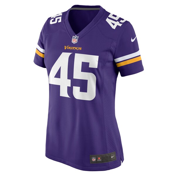Jordan Kunaszyk Minnesota Vikings Nike Women's  Game Jersey -  Purple