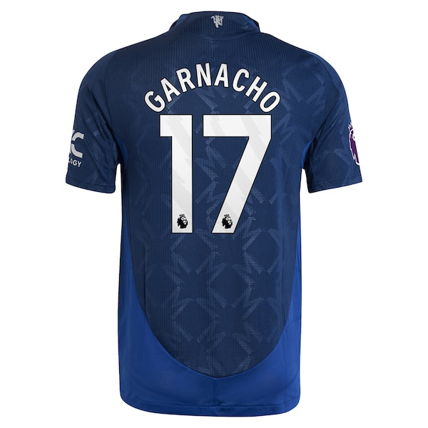 Alejandro Garnacho Manchester United adidas 2024/25 Away Authentic Player Jersey - Navy
