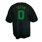 Jayson Tatum Boston Celtics Profile Big & Tall Name & Number Button-Up Jersey - Black
