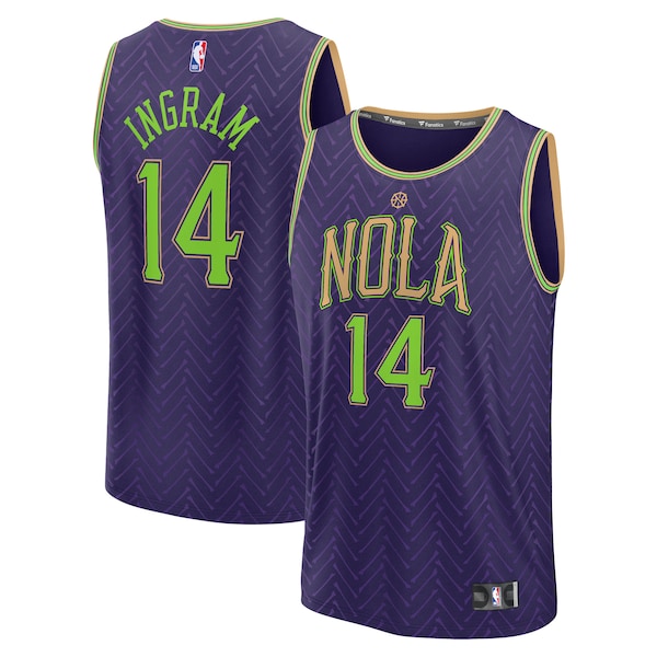 Brandon Ingram New Orleans Pelicans  2024/25 Fast Break Player Jersey - City Edition - Purple