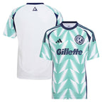 New England Revolution adidas Youth 2025 Eastern White Pine x Flag of New England Replica Jersey - White