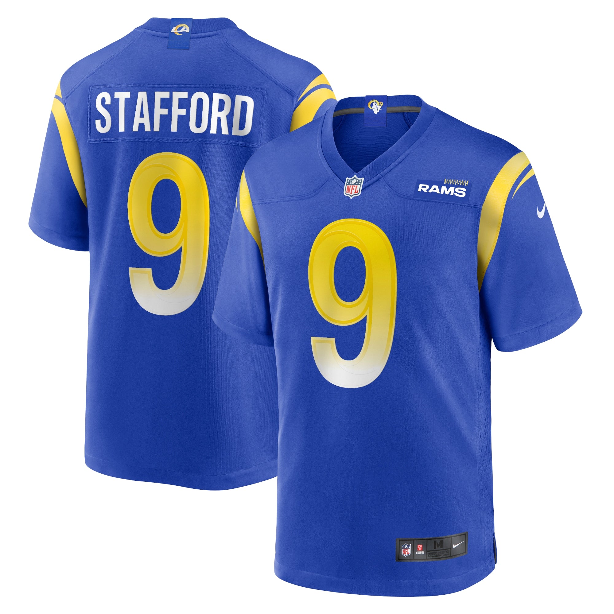 Matthew Stafford Los Angeles Rams Nike Youth Game Jersey - Cream/Royal/White
