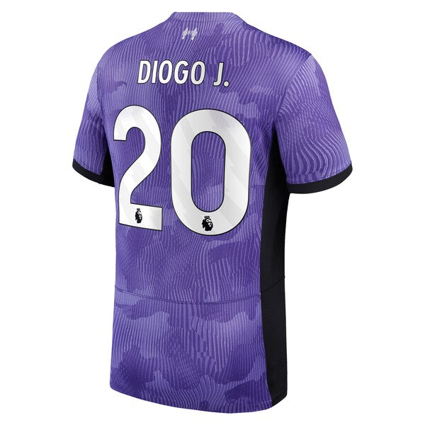 Diogo Jota Liverpool Nike Youth 2023/24 Third Stadium Replica Player Jersey - Purple