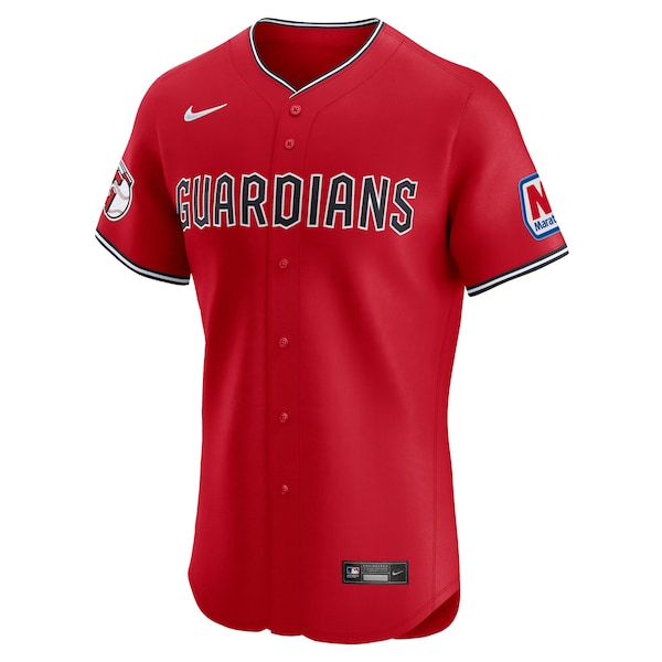 Cleveland Guardians Nike Alternate  Elite Jersey - Red/White