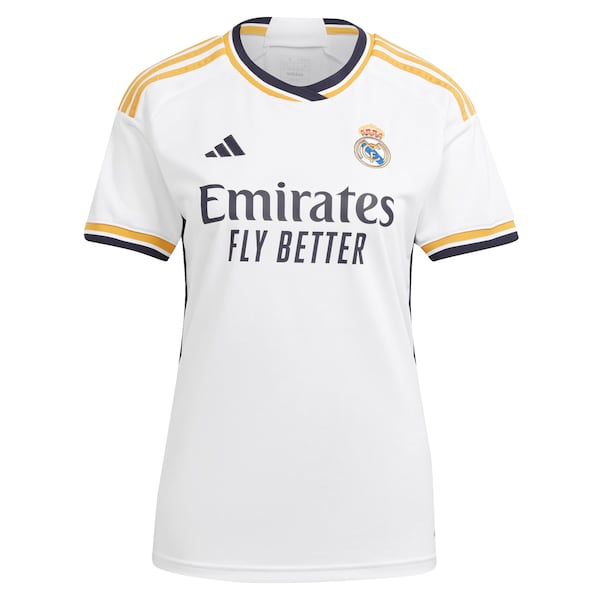 Los Merengues adidas Women's 2023/24 Home Replica Jersey - White
