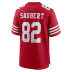 Eric Saubert San Francisco 49ers Nike Team Game Jersey -  Scarlet