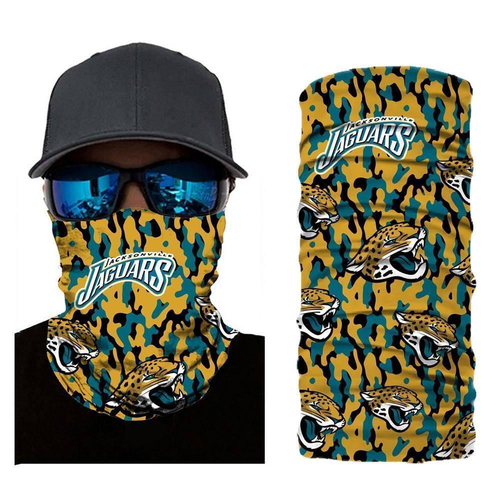 CAMO JACKSONVILLE JAGUARS FACE MASK BANDANAS