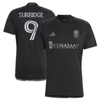 Sam Surridge Nashville SC adidas 2024 Man In Black Kit Replica Player Jersey – Black