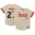 Mike Trout Los Angeles Angels Nike Preschool City Connect Limited Player Jersey - Cream