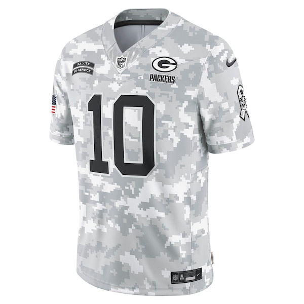 Jordan Love Green Bay Packers Nike 2024 Salute to Service Limited Jersey - Arctic Camo