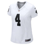 Aidan O'Connell Las Vegas Raiders Nike Women's  Game Jersey -  White/Black