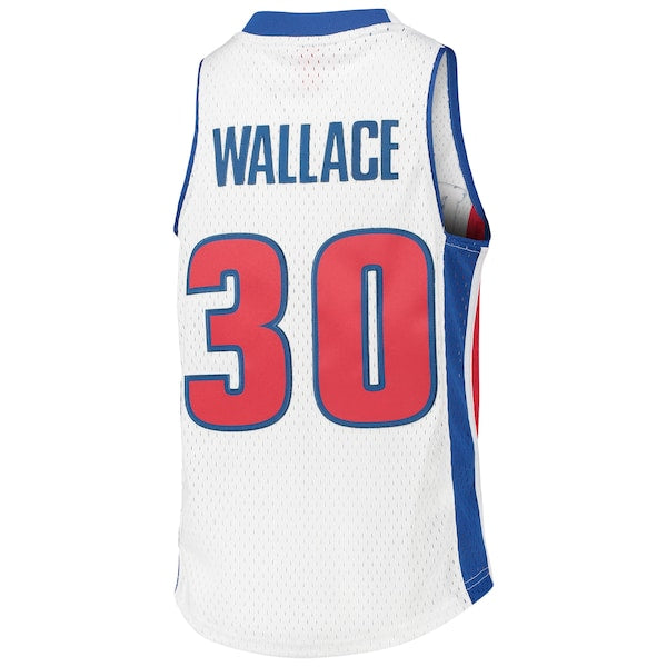 Rasheed Wallace Detroit Pistons Youth 2003/04 Hardwood Classics Swingman Jersey - White