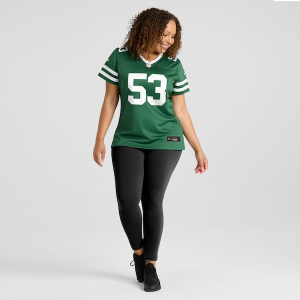 Zaire Barnes New York Jets Nike Women's Team Game Jersey - Legacy Green