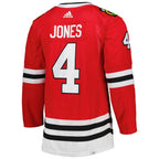 Seth Jones Chicago Blackhawks adidas Home Primegreen Authentic Player Jersey - Red