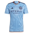 Keaton Parks New York City FC adidas 2024 The Interboro Kit Replica Jersey - Light Blue