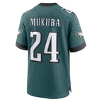 Andrew Mukuba Philadelphia Eagles Nike Team Game Jersey - Midnight Green