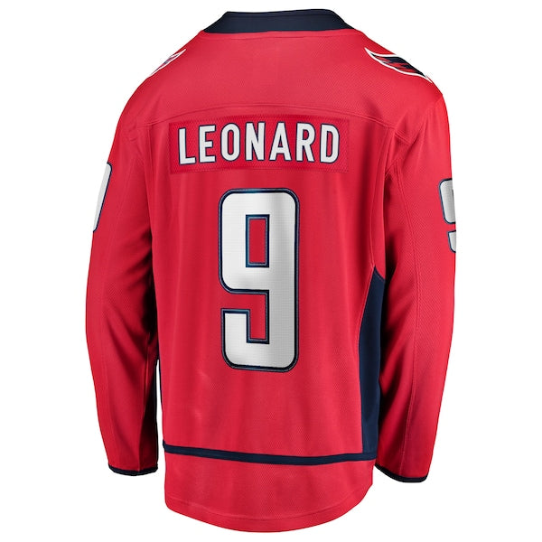 Ryan Leonard Washington Capitals  Home Breakaway Jersey - Red