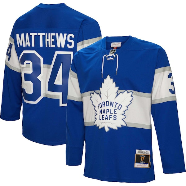 Auston Matthews Toronto Maple Leafs  2017 Winter Classic Blue Line Player Jersey - Blue
