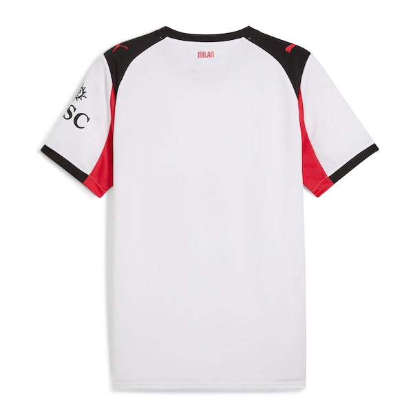 AC Milan Puma 2025/26 Away Replica Jersey - White/Red