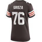 Lou Groza Cleveland Browns Nike Women's Game Retired Player Jersey - Brown