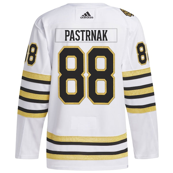 David Pastrnak Boston Bruins adidas  Primegreen Authentic Player Jersey - White/Black