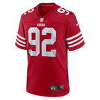 Jordan Elliott San Francisco 49ers Nike Team Game Jersey -  Scarlet